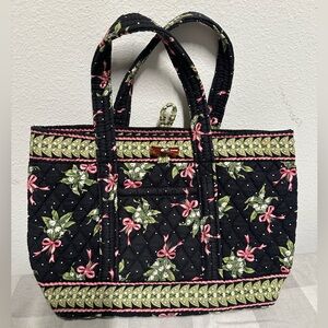Vintage Vera Bradley Coquette New Hope Lily of Valley Floral Ribbon Quilted Bag